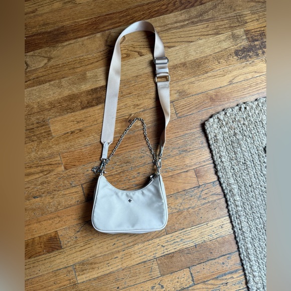 Peta + Jain Handbags - PETA + JAIN Paloma Nylon shoulder bag in beige
